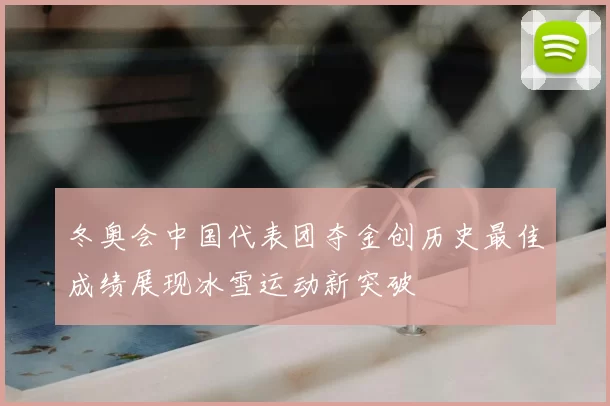 冬奥会中国代表团夺金创历史最佳成绩展现冰雪运动新突破